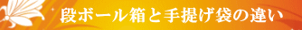 梱包方法の違いについての花柄の案内看板